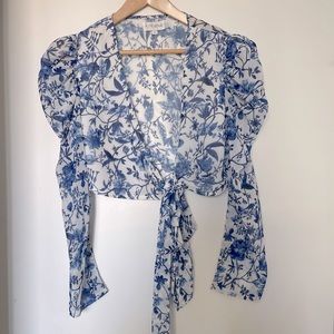 In The Style crop blouse